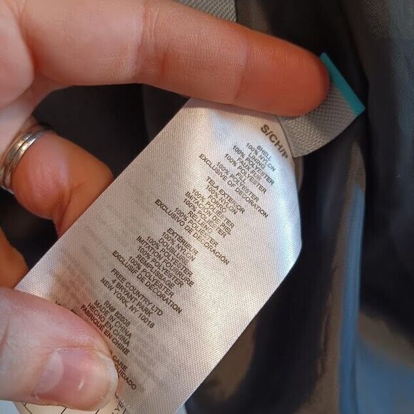 Free Country Quilted Fleece Lined Jacket Womens Small Light Gray Coat - Picture 6 of 8